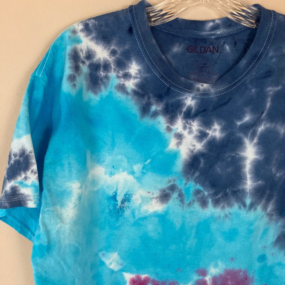 Custom Upcycle Gildan Tie-Dye Tee, Large